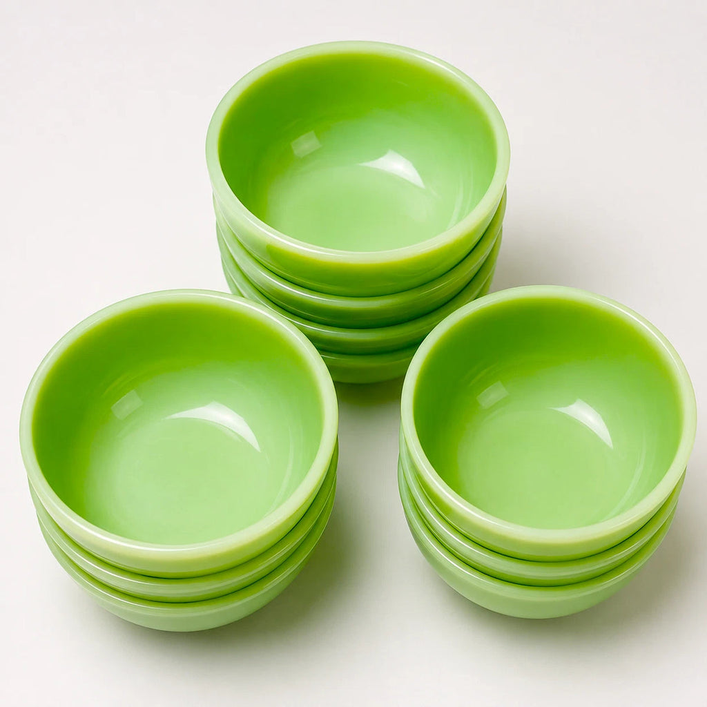 Jadite cat bowls