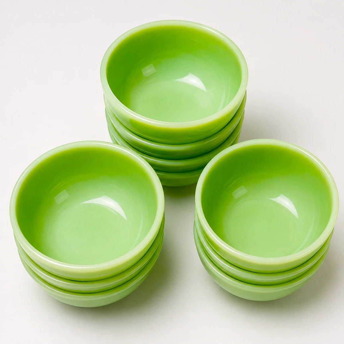 Jadite cat bowls