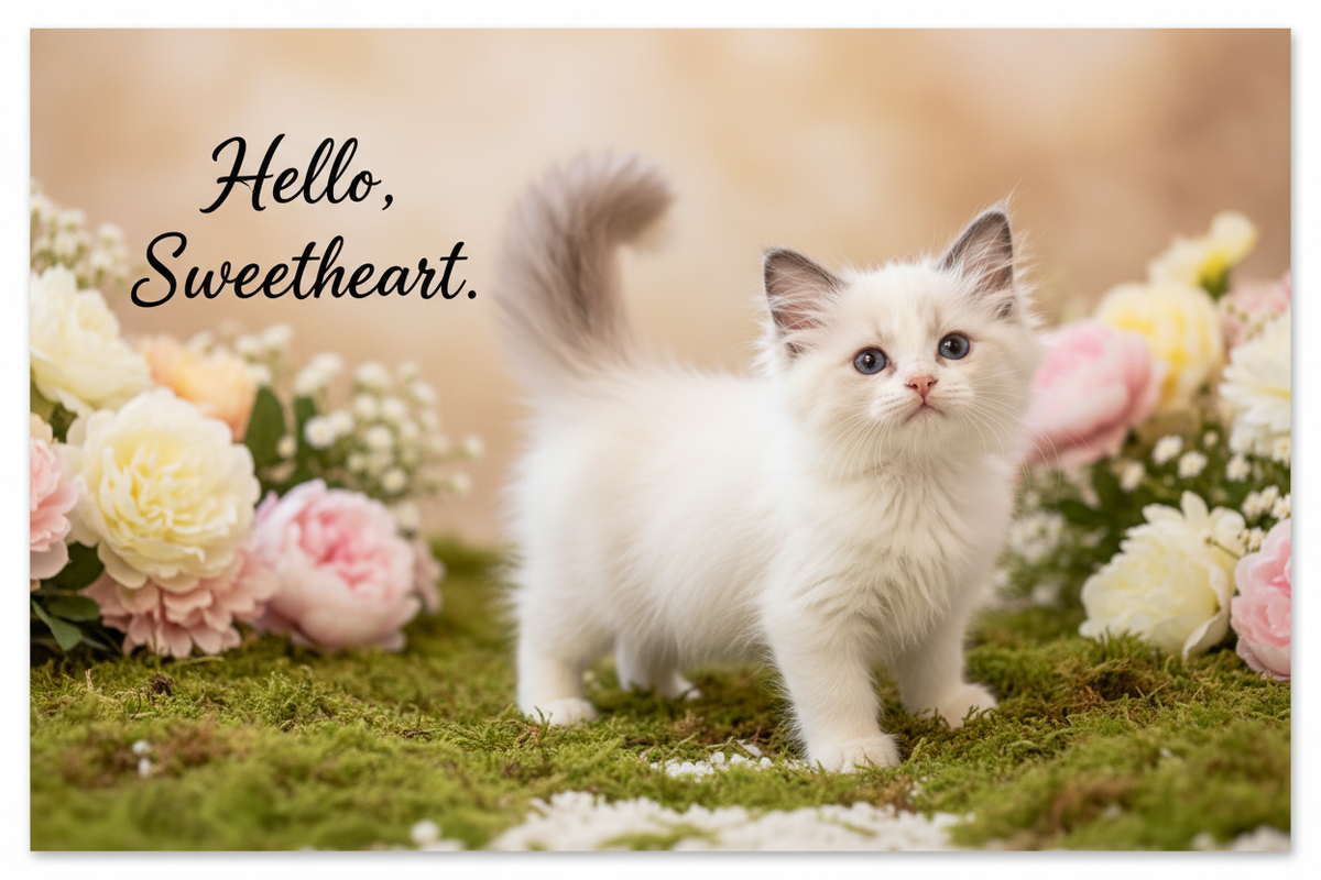 Hello Sweetheart postcard