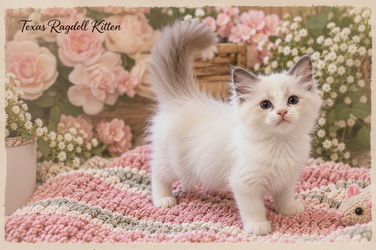 Texas Ragdoll Kitten postcard